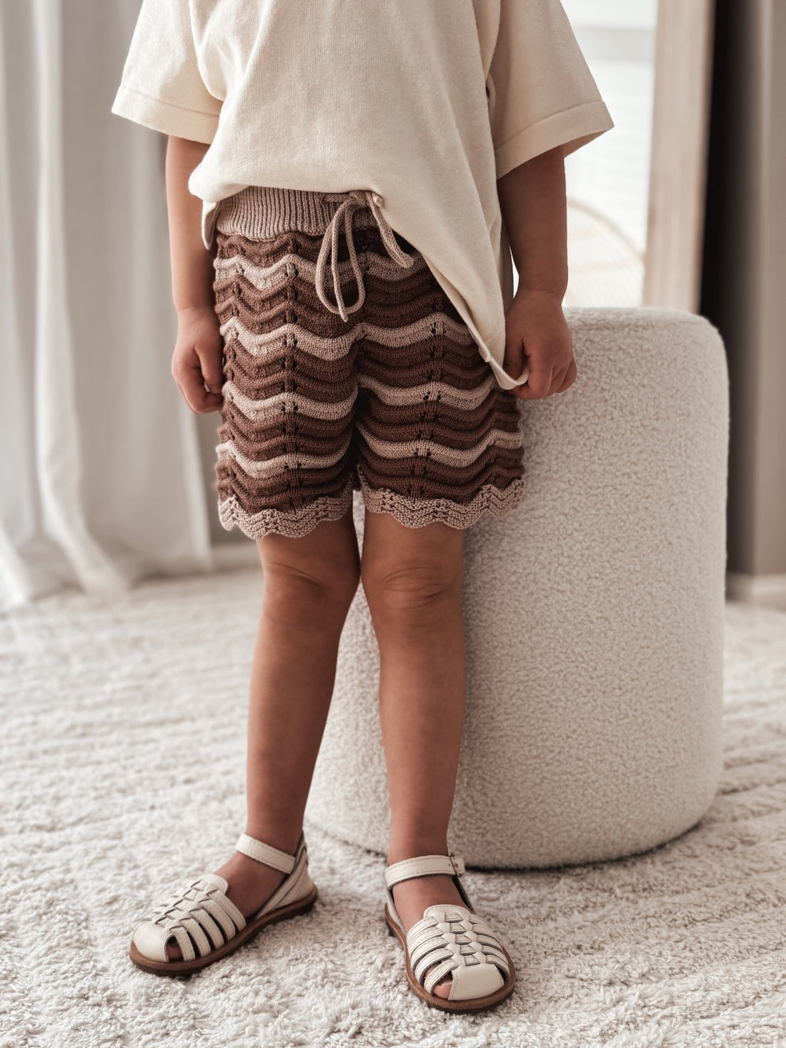 Knit Shorts - Wave