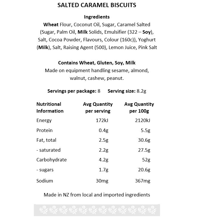 Biscuits with Salted Caramel - 65g