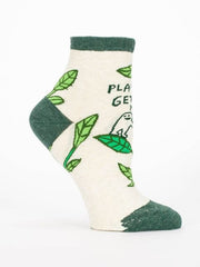 Womens Ankle Socks - Plants Get Me