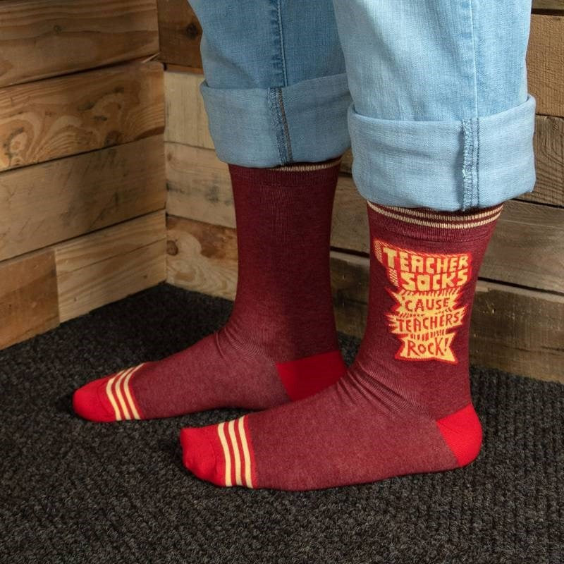 Mens Socks - Teacher Socks 'cause Teachers Rock