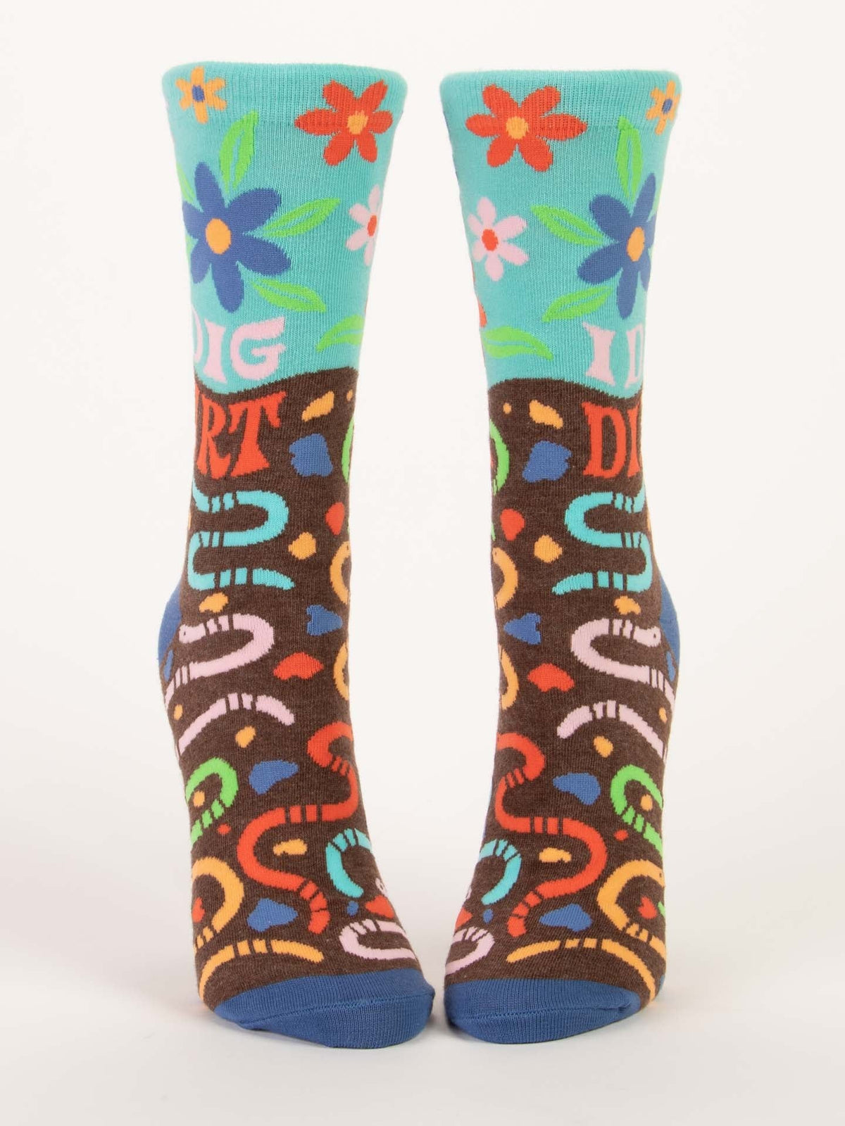 Womens Crew Socks - I Dig Dirt