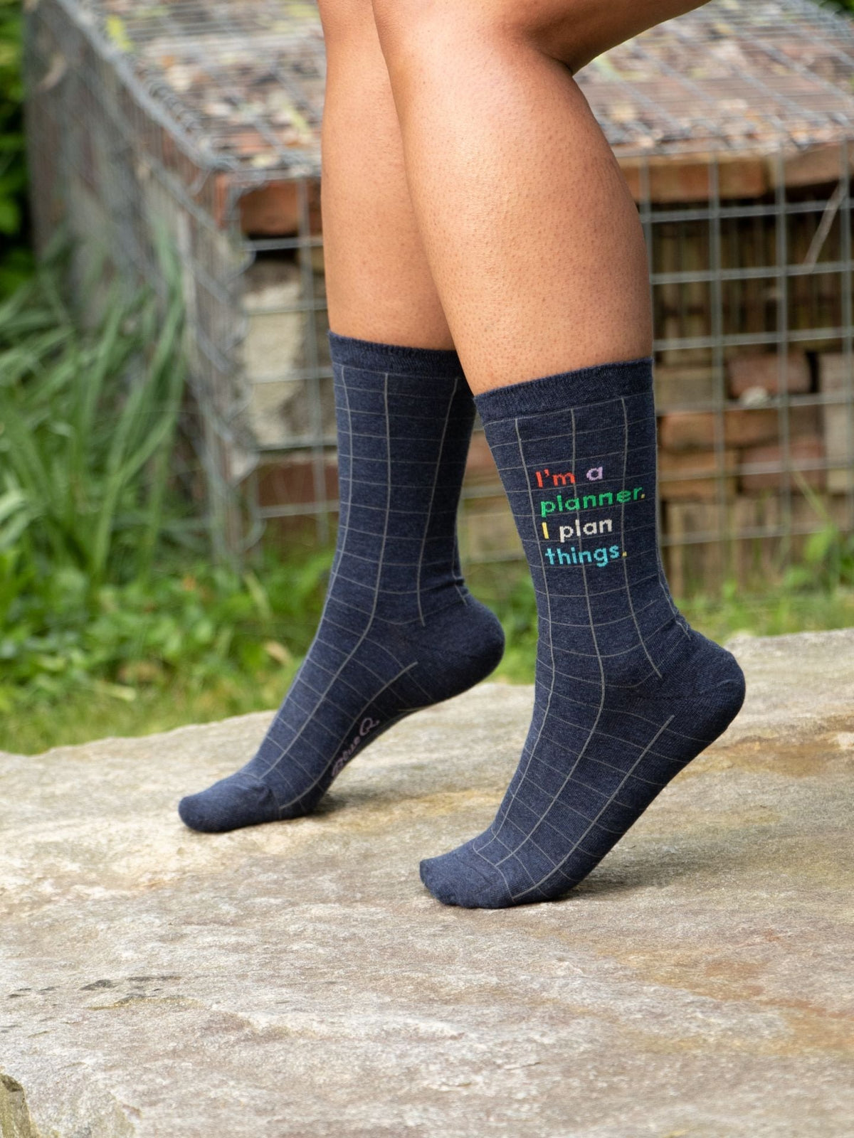 Womens Crew Socks - I'm A Planner