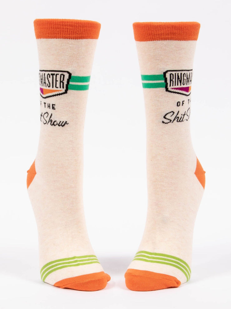 Womens  Crew Socks - Ringmaster of the Shit Show