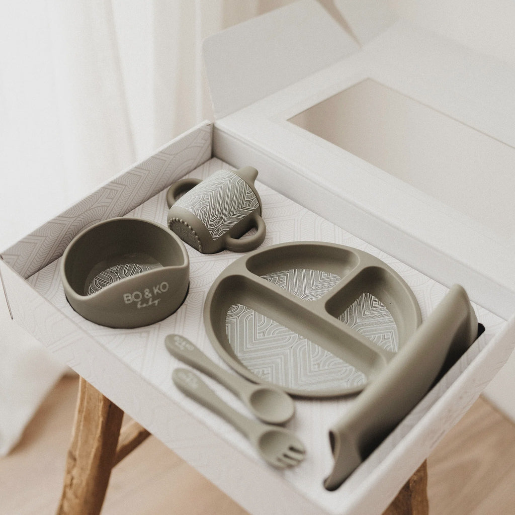 6  Piece Essentials Feeding Set -Khaki