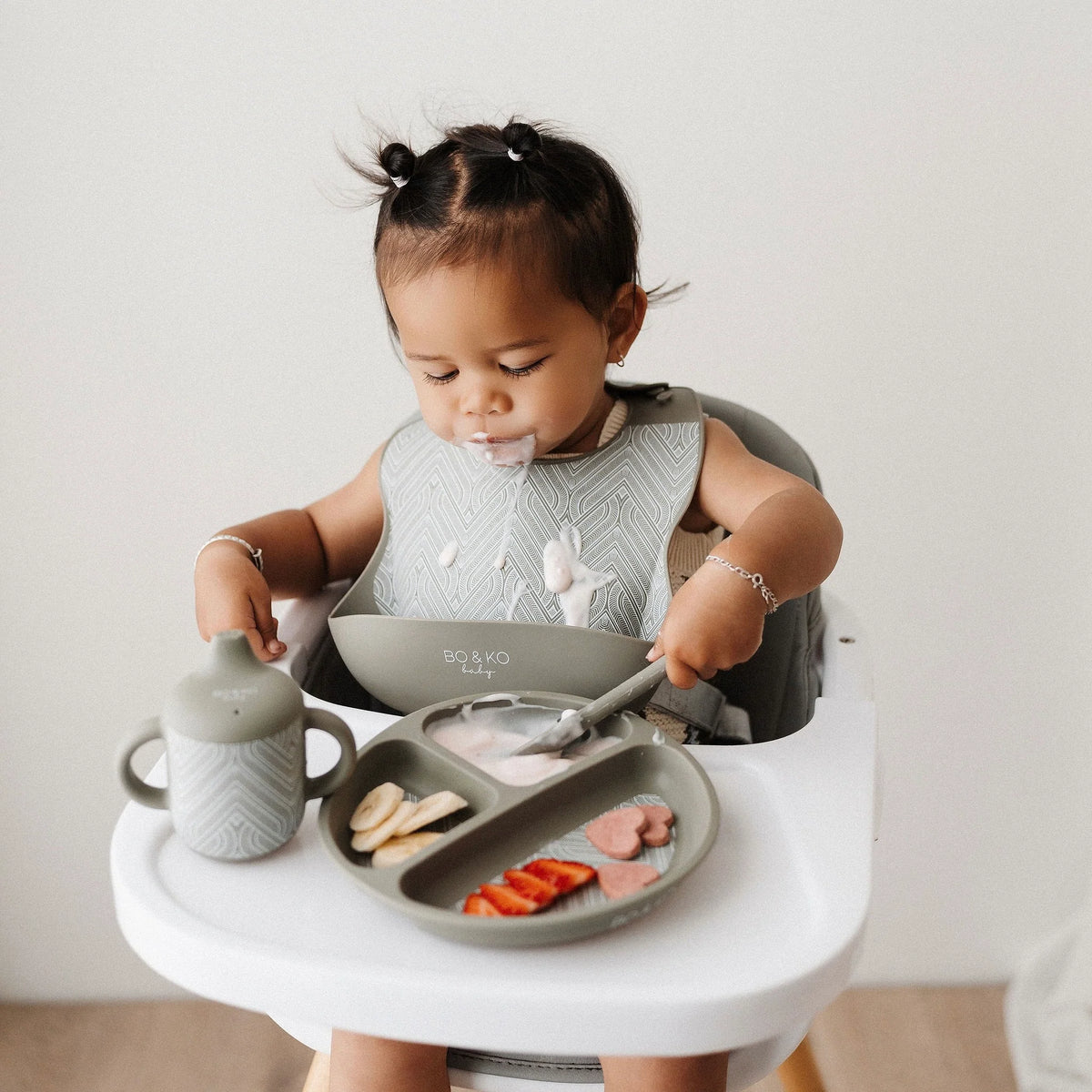 6  Piece Essentials Feeding Set -Khaki