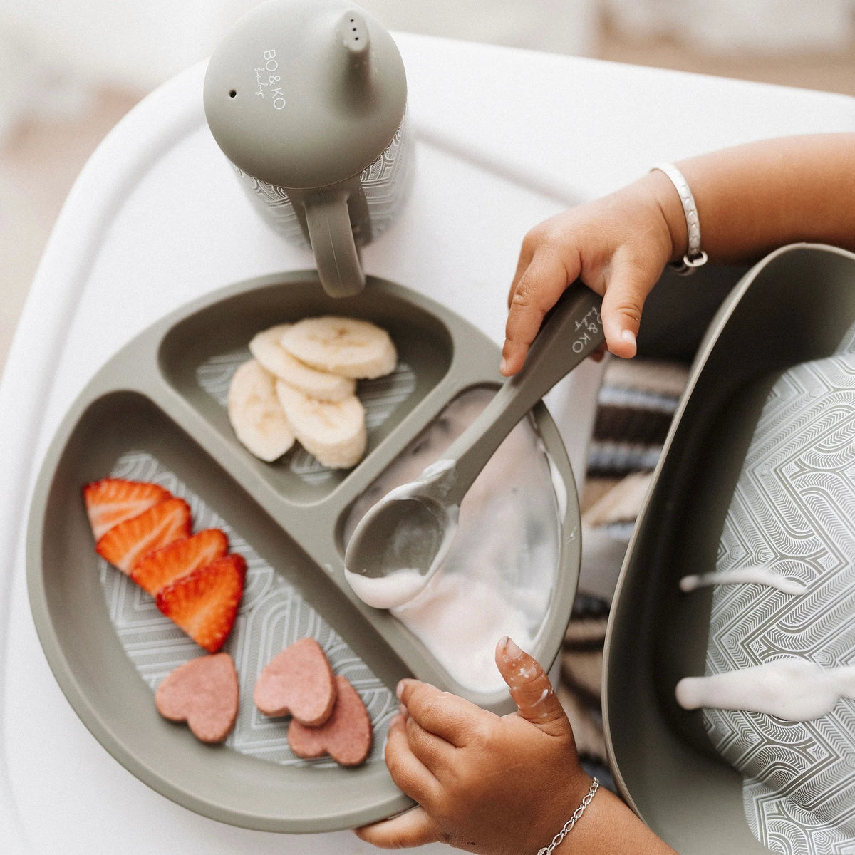 6  Piece Essentials Feeding Set -Khaki