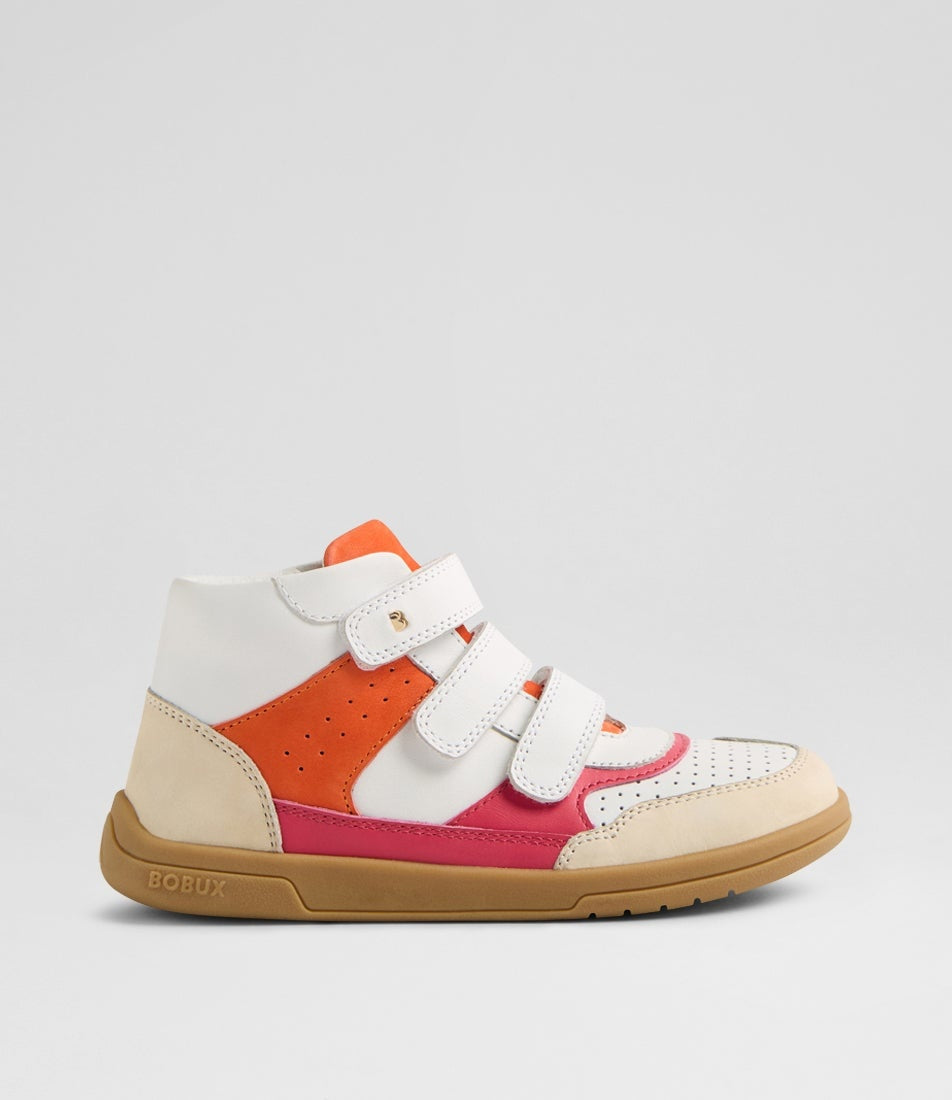 Bobux Step Up Harley - Rad Raspberry-Nasturtium Was $115 Now
