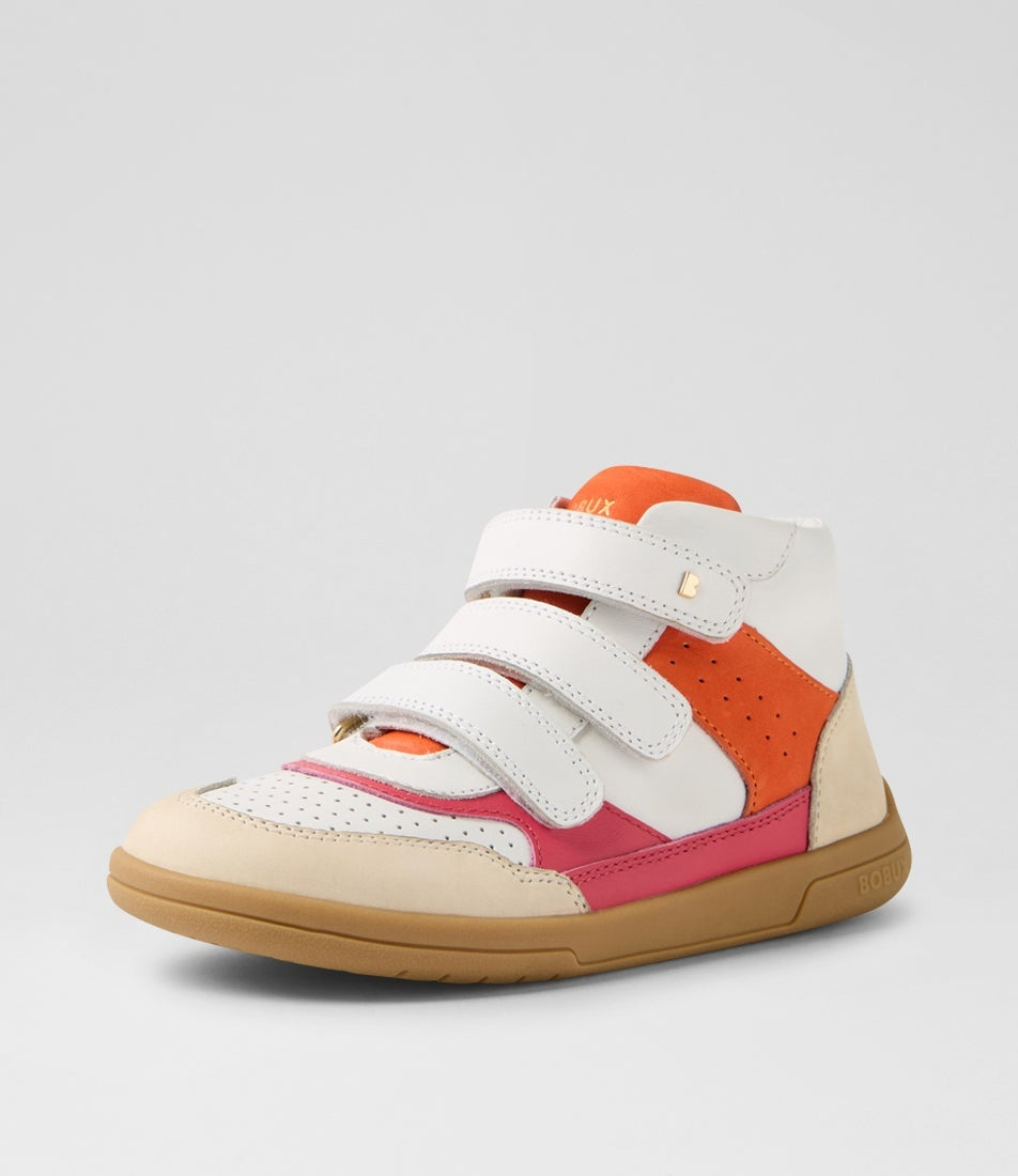 Bobux Step Up Harley - Rad Raspberry-Nasturtium Was $115 Now