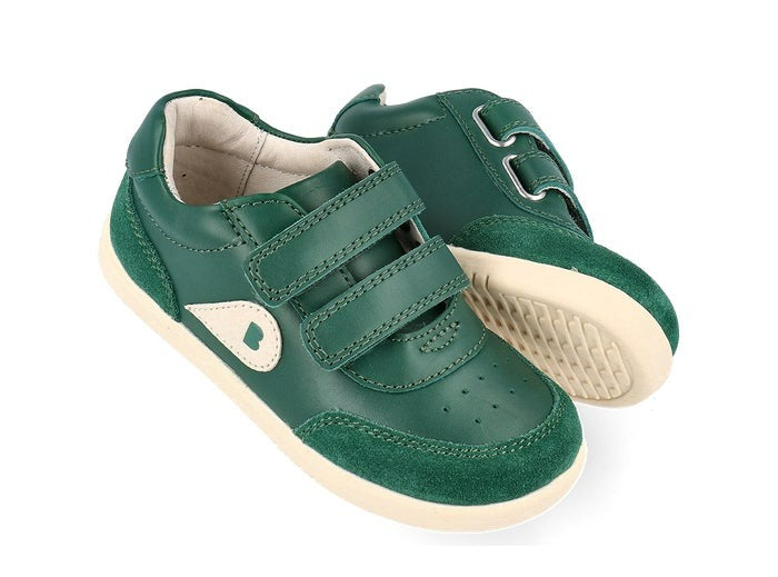 Bobux Champ - Deep Emerald + Chalk Was $90 Now