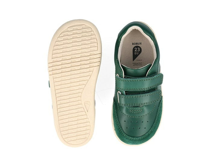 Bobux Champ - Deep Emerald + Chalk Was $90 Now