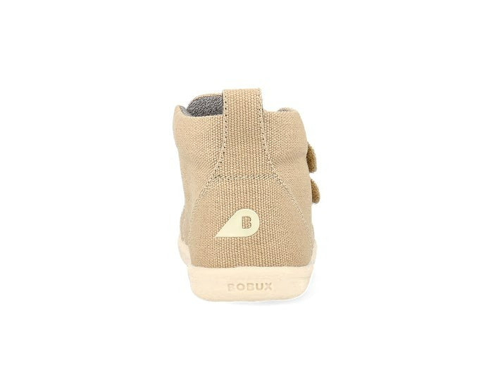 Bobux Grass Court Hi Canvas - Oat Milk