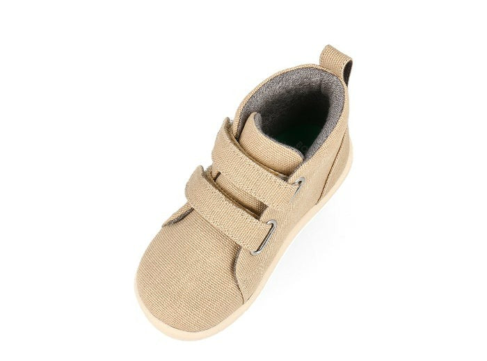 Bobux Grass Court Hi Canvas - Oat Milk