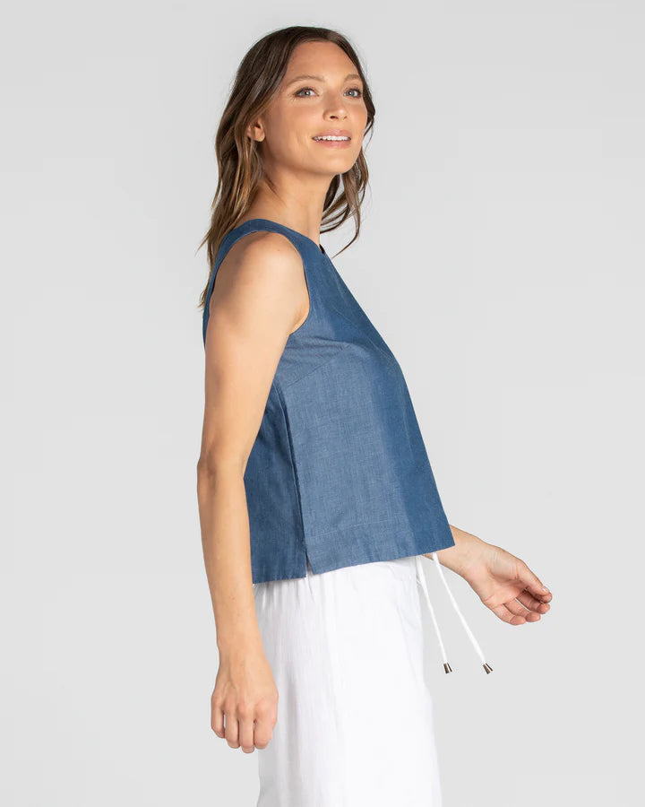 Hara Top - Chambray Was $159 Now