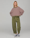 Guru Sweater - Dusty Pink Stripe Last One Was $249 Now