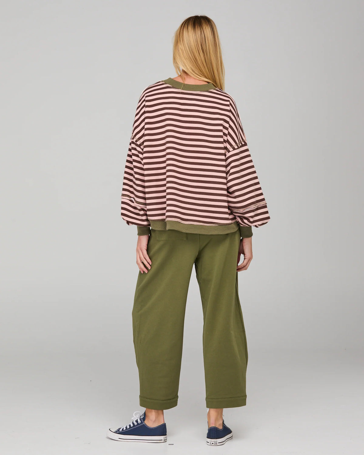Guru Sweater - Dusty Pink Stripe Last One Was $249 Now