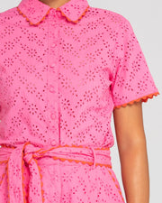 Brazil Shirt - Broderie Pink Last One Was $197 Now