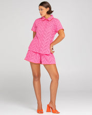 Brazil Shirt - Broderie Pink Last One Was $197 Now