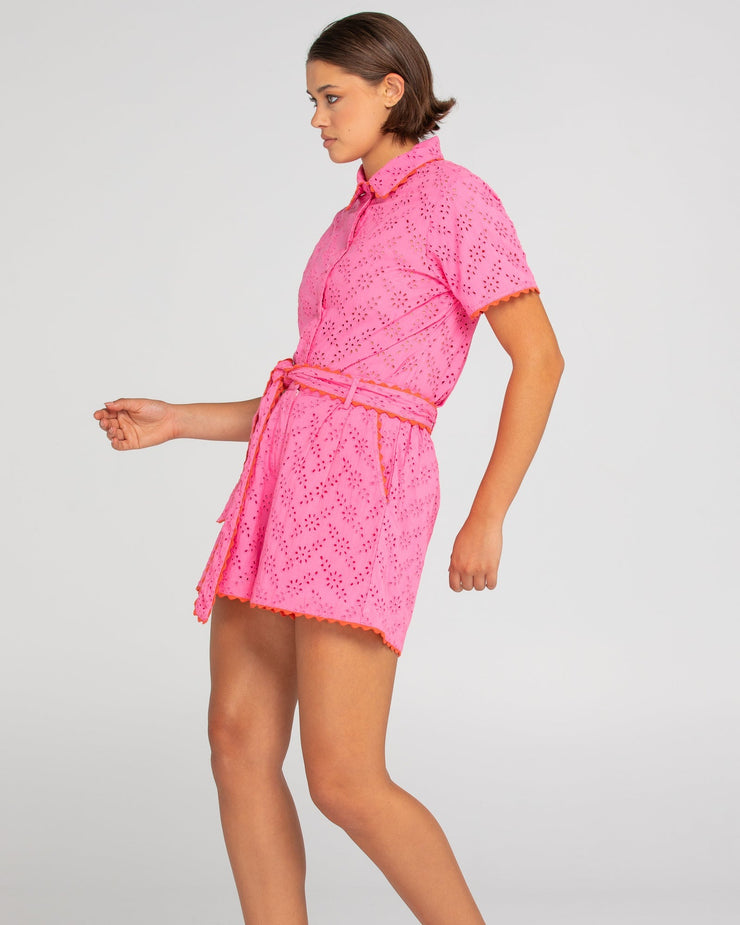 Brazil Shirt - Broderie Pink Last One Was $197 Now