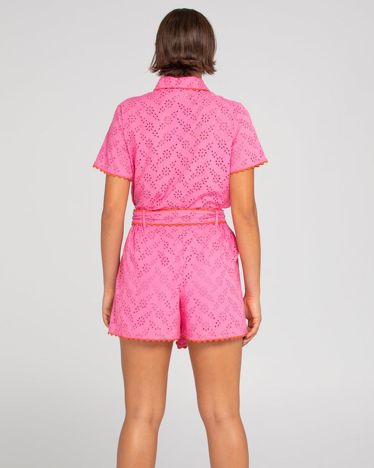 Brazil Shirt - Broderie Pink Last One Was $197 Now