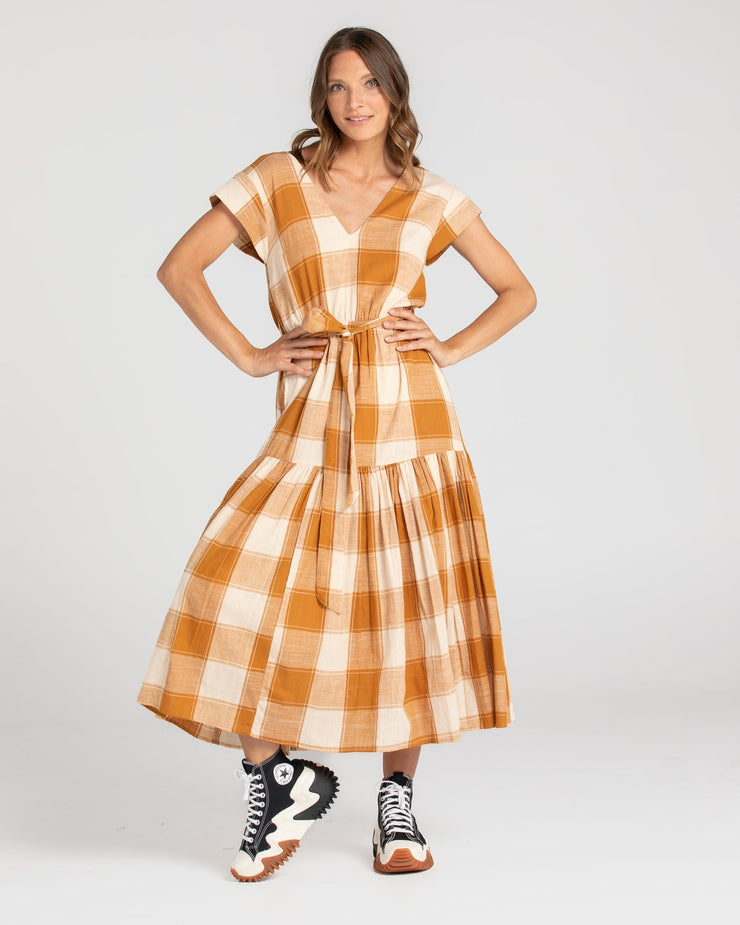 Indy Dress - Ginger Check Was $319 Now