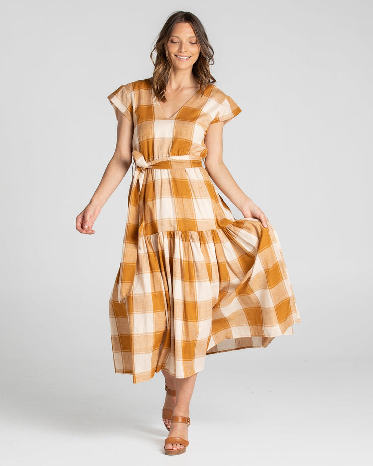Indy Dress - Ginger Check Was $319 Now