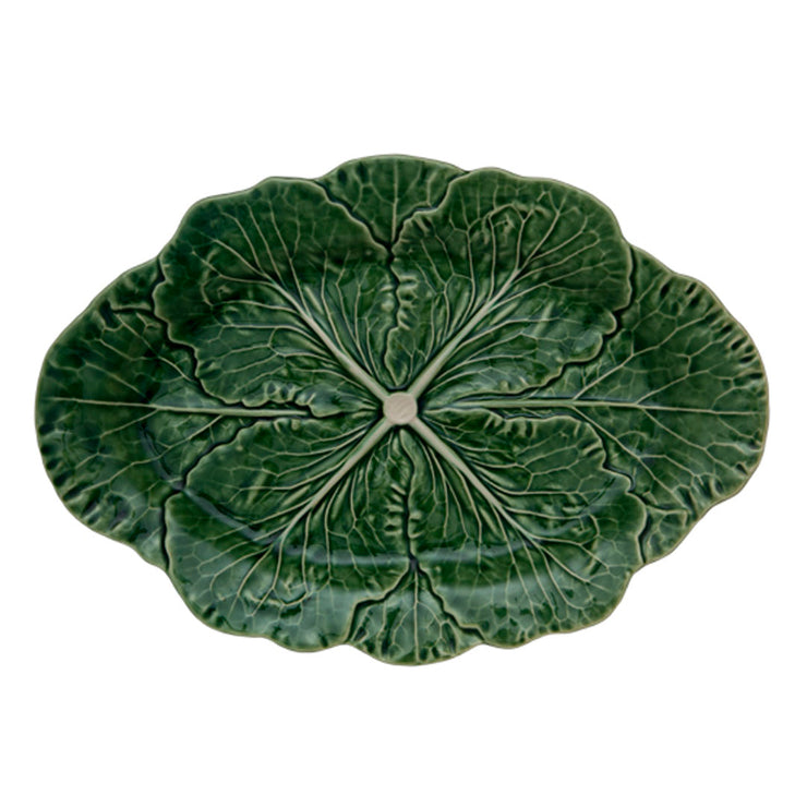 Cabbage Oval Platter 43 Natural