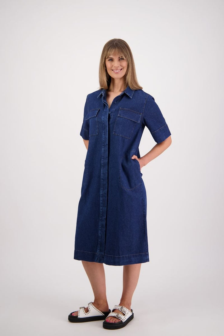 Sutton Dress - Denim