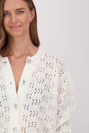 Briarwood Dotty Cardi - Ivory