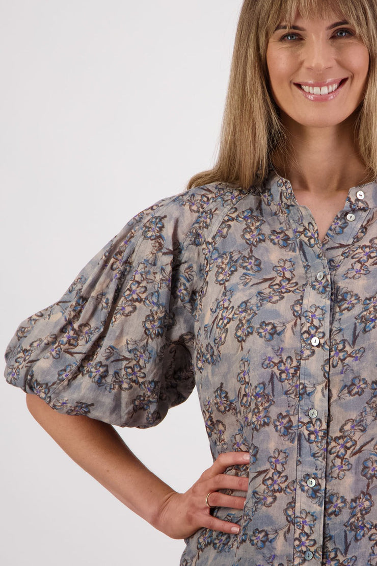 Sophia Shirt - Denim Daisy
