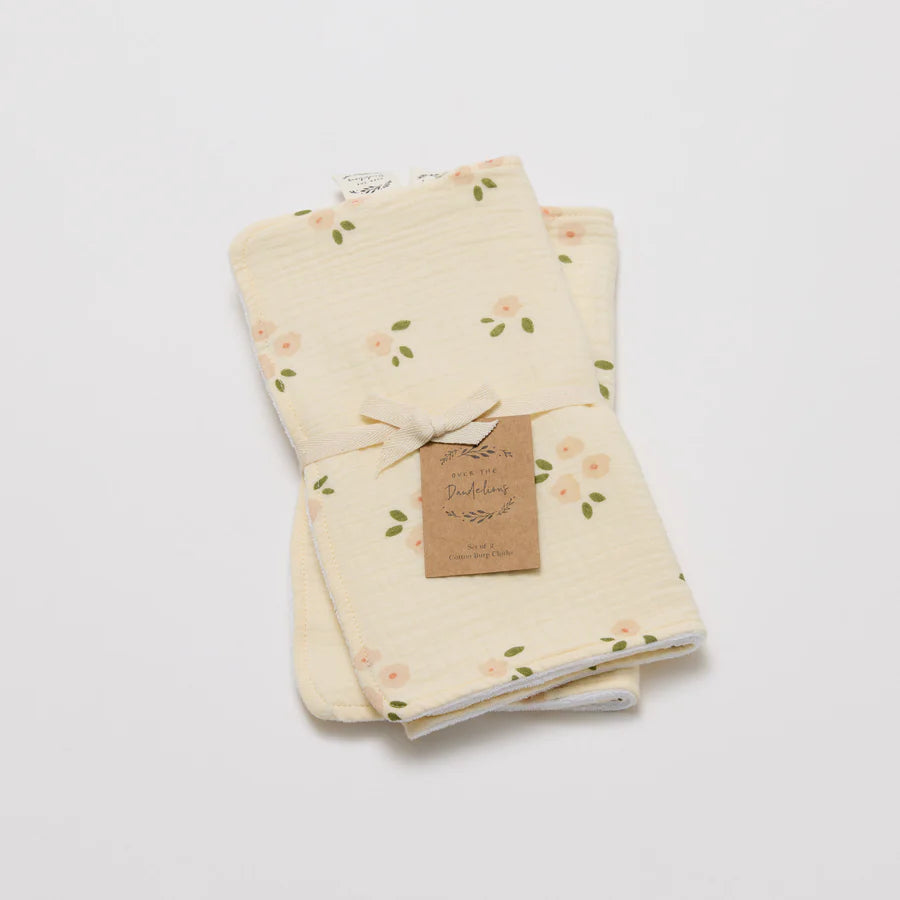 Organic Muslin Burp Cloth Set (2)