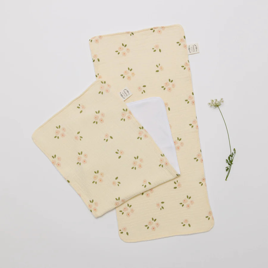 Organic Muslin Burp Cloth Set (2)