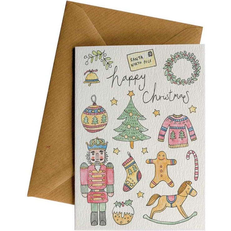 Happy Christmas Toys Card