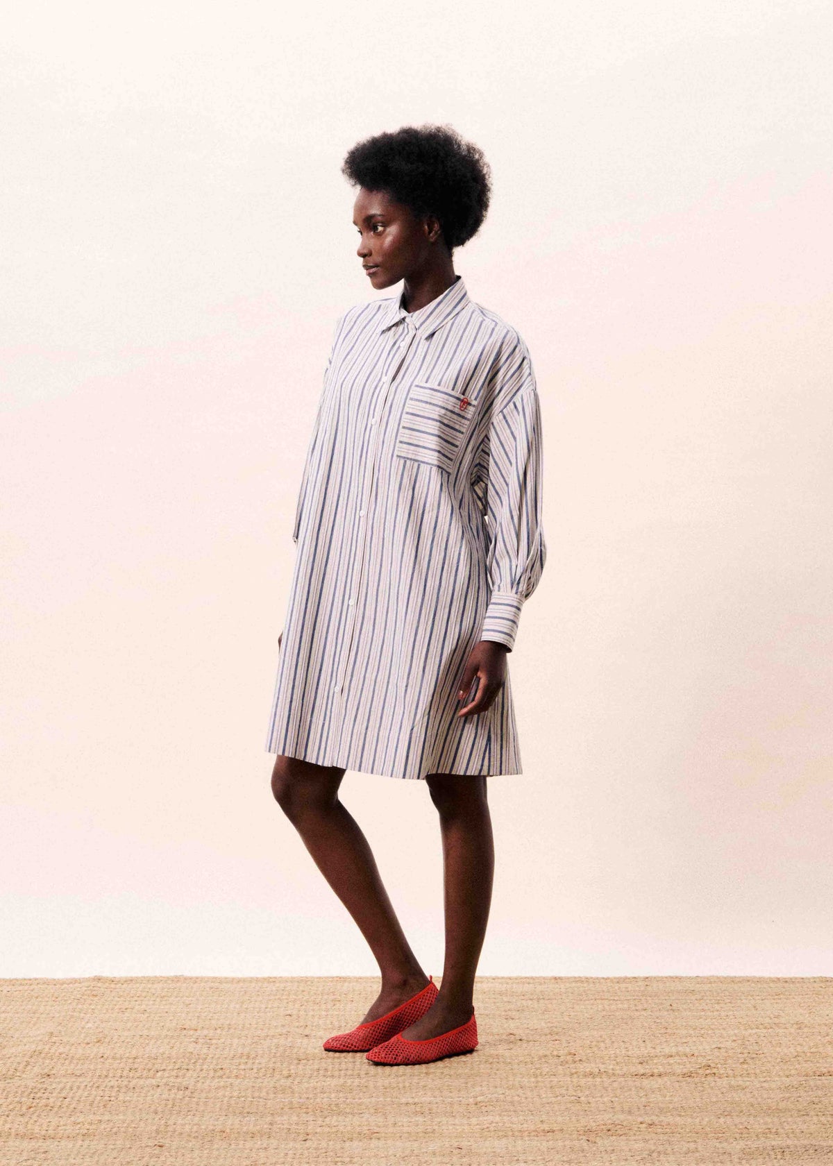 Moana Dress Blue Jean