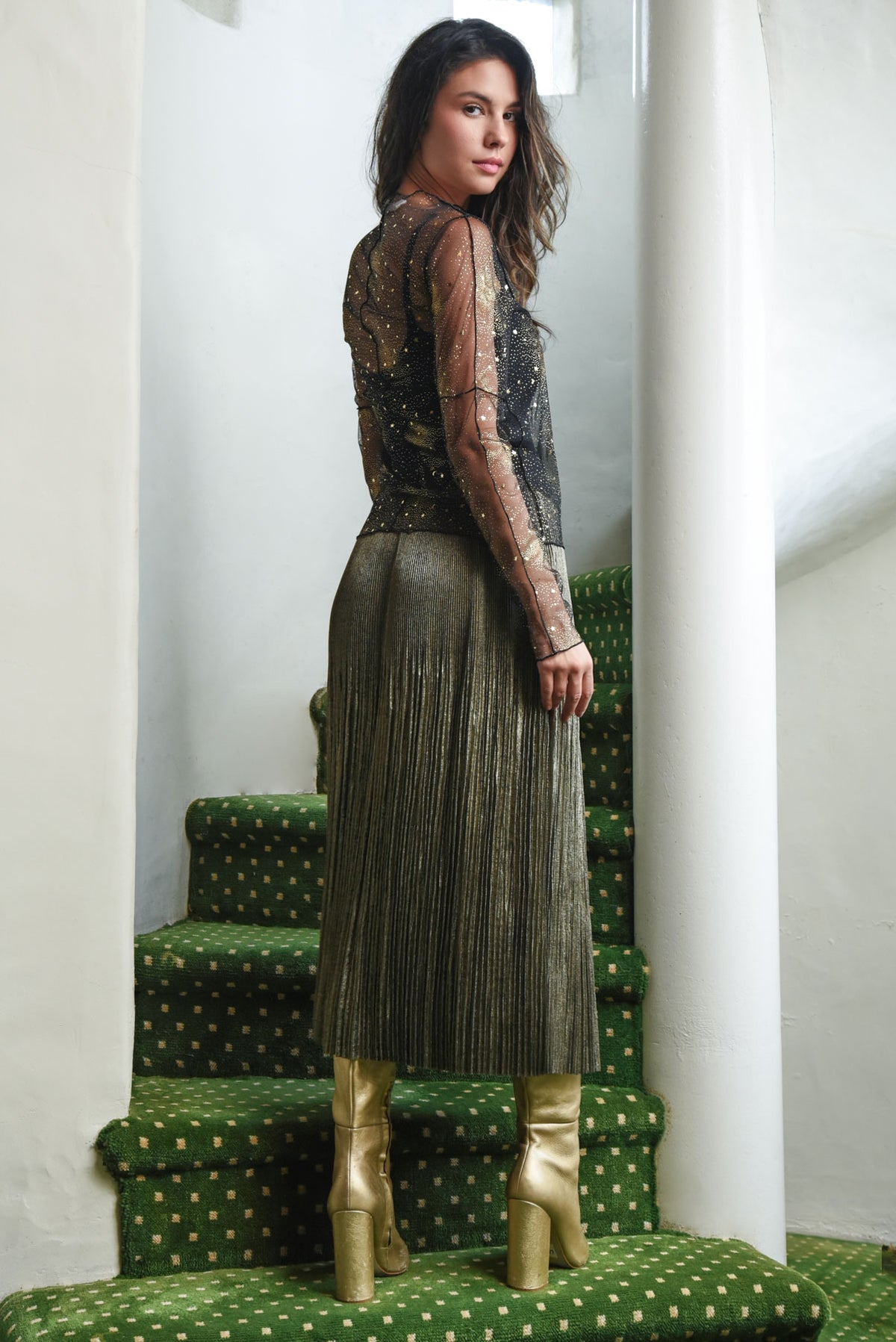 Coop - Pleats & Thank You Skirt - Gold
