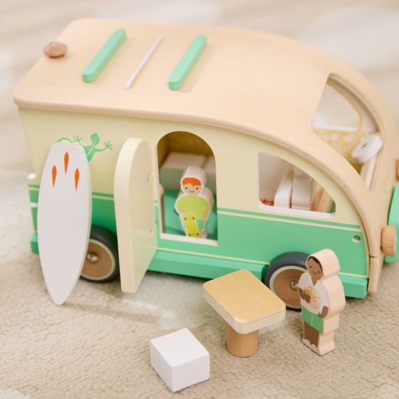 Wooden Camper Van Car