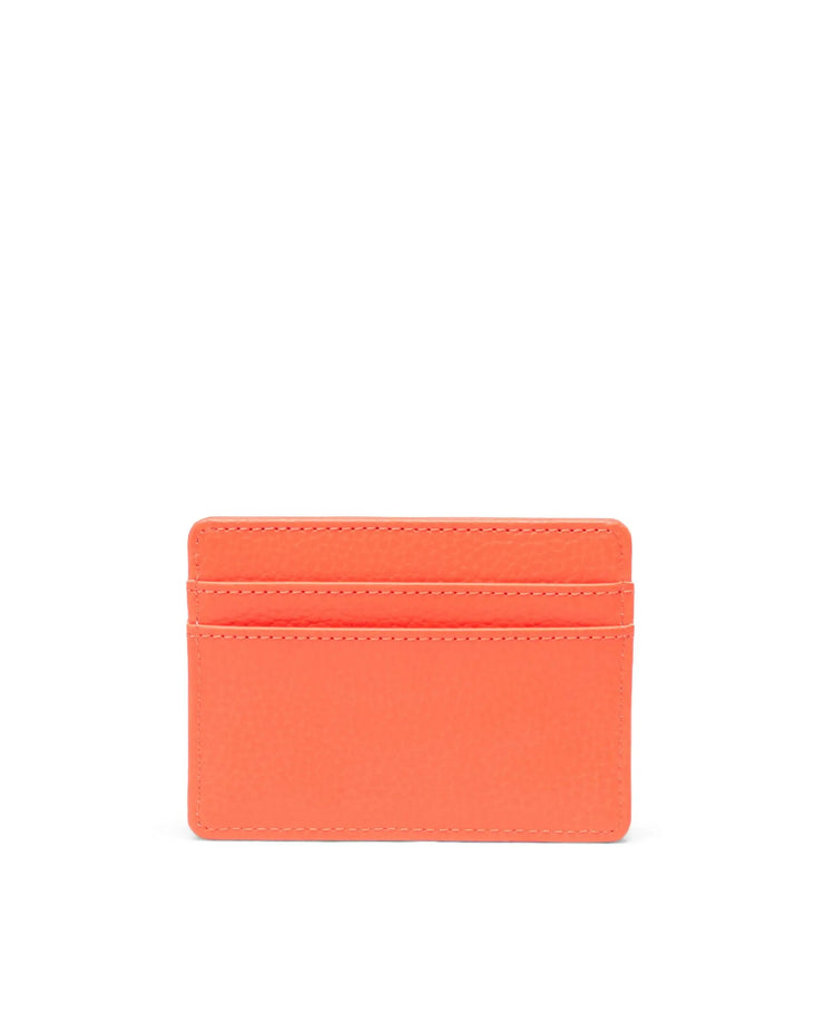 Charlie Cardholder Vegan Leather - Tangerine Tango