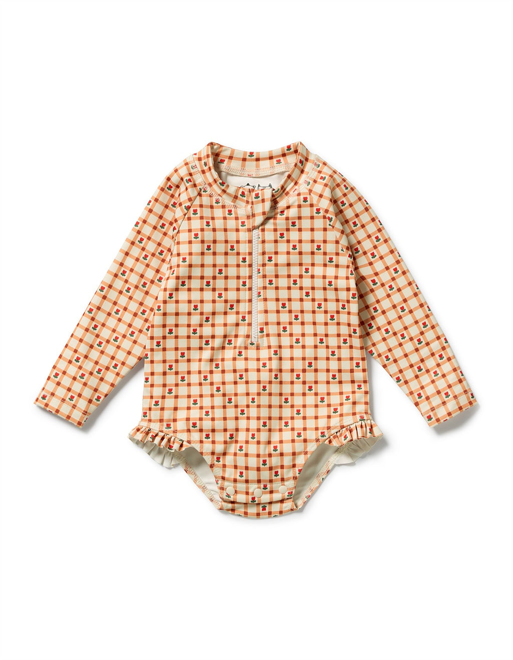 Checkerberry Long Sleeved Swimsuits
