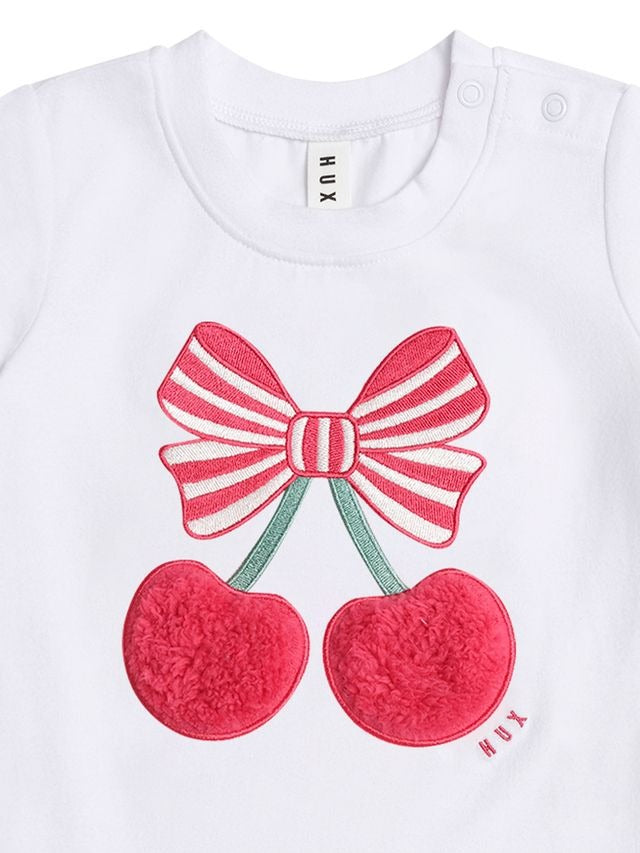 Cherry Pie Tee - White