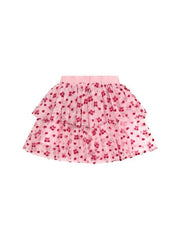 Cherry Pie Tulle Skirt - Apricot