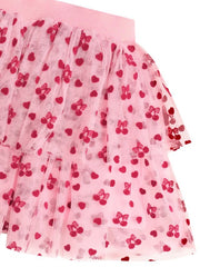 Cherry Pie Tulle Skirt - Apricot