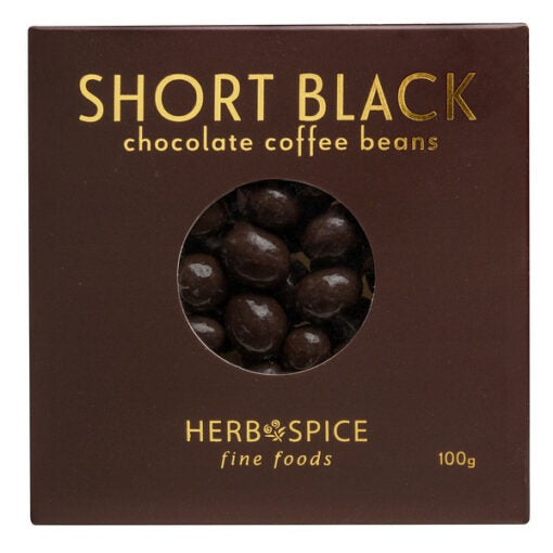 Short Black Chocolate Coffee Beans