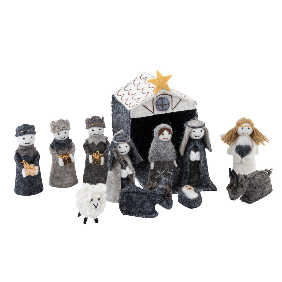 Due October Xmas26 Felt Decoration - Nativity Scene