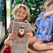 Christmas 25 Stocking - Santa w Spots