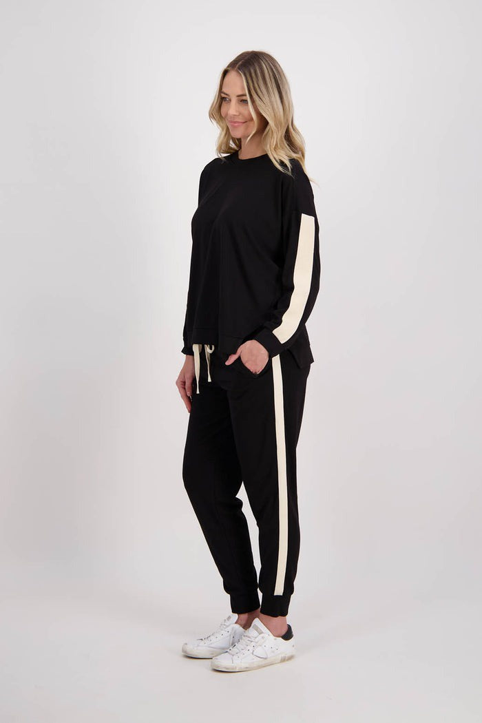 Briarwood Claudia Pants - Black/White Last One