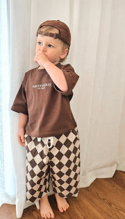 Canvas Pants - Cocoa Checks