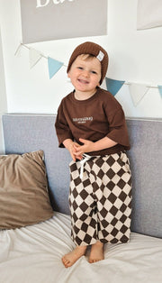 Canvas Pants - Cocoa Checks