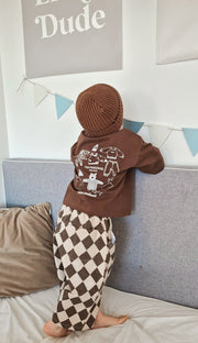 Canvas Pants - Cocoa Checks