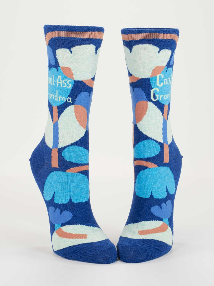 Womens Crew Socks - Cool Ass Grandma
