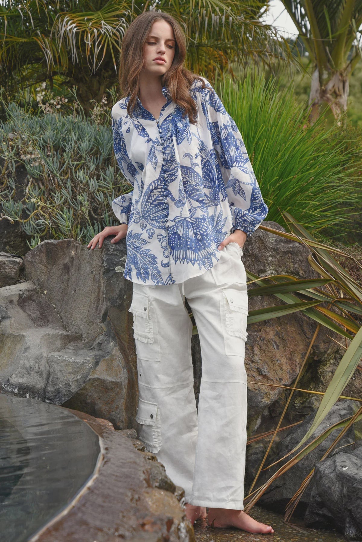 Coop Linen On The Edge Trousers - White