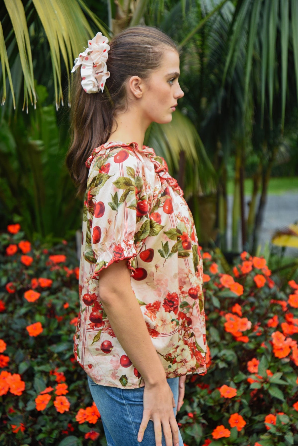 Coop Frill-Anthropy Top Cherry